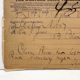 Clara Broke Her Left Leg at the Rink Saturday Night, 1884 Western Union Telegram