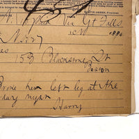 Clara Broke Her Left Leg at the Rink Saturday Night, 1884 Western Union Telegram