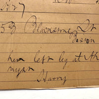 Clara Broke Her Left Leg at the Rink Saturday Night, 1884 Western Union Telegram
