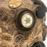 Memory Ware Jug with  Pair of Tintype Portraits, c. Early 20th century