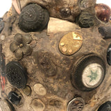 Memory Ware Jug with  Pair of Tintype Portraits, c. Early 20th century