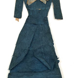 Handmade 19th C. Paper Dolls with Wonderful Faces and Crepe Paper Dresses