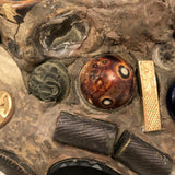 Memory Ware Jug with  Pair of Tintype Portraits, c. Early 20th century