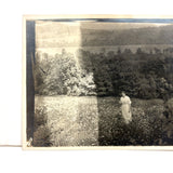 On the Dark Side of the  Meadow, Evocative Earlyish 20th Century Snapshot