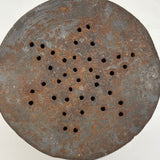 Late 18th/Early 19th Century Tin Pounce Pot with Star Shaped Holes and Traces of Red Paint