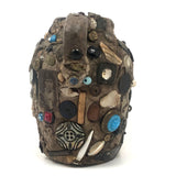 Memory Ware Jug with  Pair of Tintype Portraits, c. Early 20th century