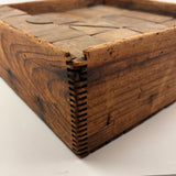 SOLD Beautiful, Large 19th Century Handmade Wooden Blocks Set in Original Crate