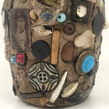 Memory Ware Jug with  Pair of Tintype Portraits, c. Early 20th century