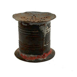 Late 18th/Early 19th Century Tin Pounce Pot with Star Shaped Holes and Traces of Red Paint