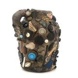 Memory Ware Jug with  Pair of Tintype Portraits, c. Early 20th century