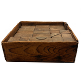 SOLD Beautiful, Large 19th Century Handmade Wooden Blocks Set in Original Crate