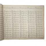 Valentine, Vermilion, Yearning, Yawning--John Brenneman's Very Nice 1874 Penmanship Notebook