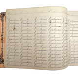 Valentine, Vermilion, Yearning, Yawning--John Brenneman's Very Nice 1874 Penmanship Notebook