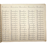 Valentine, Vermilion, Yearning, Yawning--John Brenneman's Very Nice 1874 Penmanship Notebook