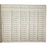 Valentine, Vermilion, Yearning, Yawning--John Brenneman's Very Nice 1874 Penmanship Notebook