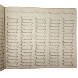 Valentine, Vermilion, Yearning, Yawning--John Brenneman's Very Nice 1874 Penmanship Notebook