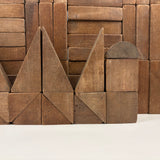 SOLD Beautiful, Large 19th Century Handmade Wooden Blocks Set in Original Crate
