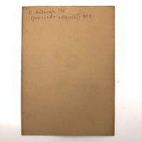 1931 Ink and Watercolor Seascape with Ships Signed C. Friburgh