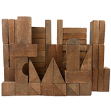 SOLD Beautiful, Large 19th Century Handmade Wooden Blocks Set in Original Crate