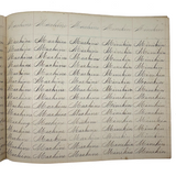 Valentine, Vermilion, Yearning, Yawning--John Brenneman's Very Nice 1874 Penmanship Notebook