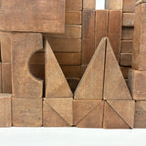 SOLD Beautiful, Large 19th Century Handmade Wooden Blocks Set in Original Crate