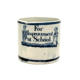 SOLD For Improvement at School, Perfectly Imperfect C. 1820s Pearlware Child's Merit Mug