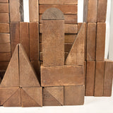 SOLD Beautiful, Large 19th Century Handmade Wooden Blocks Set in Original Crate