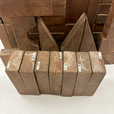 SOLD Beautiful, Large 19th Century Handmade Wooden Blocks Set in Original Crate
