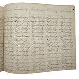 Valentine, Vermilion, Yearning, Yawning--John Brenneman's Very Nice 1874 Penmanship Notebook