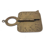 Lovely 19th C. Brass Pocket Sun Dial (Perfect Pendant)