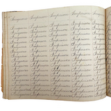 Valentine, Vermilion, Yearning, Yawning--John Brenneman's Very Nice 1874 Penmanship Notebook