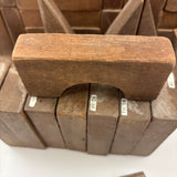 SOLD Beautiful, Large 19th Century Handmade Wooden Blocks Set in Original Crate