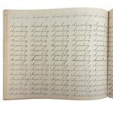 Valentine, Vermilion, Yearning, Yawning--John Brenneman's Very Nice 1874 Penmanship Notebook