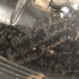 Ray's Funny "Chow Box", c. 1930s-40s with Lunch Related Jokes Scratched In All Over