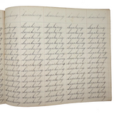 Valentine, Vermilion, Yearning, Yawning--John Brenneman's Very Nice 1874 Penmanship Notebook