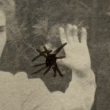 In Advance of an Inked Spider, Early 20th Century Fun-Making Paper Print Snapshot