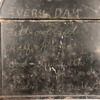 Ray's Funny "Chow Box", c. 1930s-40s with Lunch Related Jokes Scratched In All Over