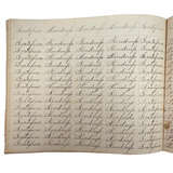 Valentine, Vermilion, Yearning, Yawning--John Brenneman's Very Nice 1874 Penmanship Notebook