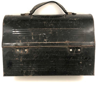 Ray's Funny "Chow Box", c. 1930s-40s with Lunch Related Jokes Scratched In All Over
