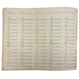 Valentine, Vermilion, Yearning, Yawning--John Brenneman's Very Nice 1874 Penmanship Notebook