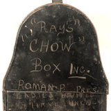 Ray's Funny "Chow Box", c. 1930s-40s with Lunch Related Jokes Scratched In All Over