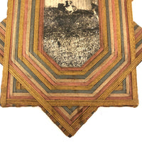 The Dog, the Church, and the Sailor: Triumvirate of Antique Thread Framed Photographs