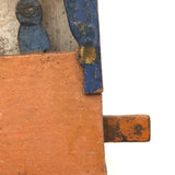 Wonderful Little Folk Art Stage With Two Moving Figures