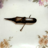 For Dropping Pins and Wiping Pens, Punny Victorian Hand-painted Trompe l'Oeil Dish
