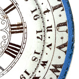 Dinner at Noon, To Bed at Six, 1880s Lazarus Straus & Sons Transferware Child's Plate with Alphabet and Clock
