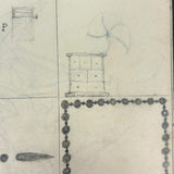 Treasure Trove of a 1879-80 Monticello, Iowa Drawing and Watercolor Book, with Loose Drawings Too