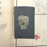 Treasure Trove of a 1879-80 Monticello, Iowa Drawing and Watercolor Book, with Loose Drawings Too