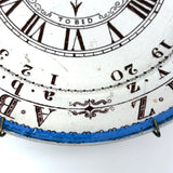 Dinner at Noon, To Bed at Six, 1880s Lazarus Straus & Sons Transferware Child's Plate with Alphabet and Clock