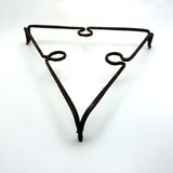Lyrical, Light on its Feet c. Early 19th C. Hand-forged Iron Triangular Trivet