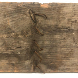 No Dumping, Satisfying and Useful Old Red on White Hand-painted Sign on Wood